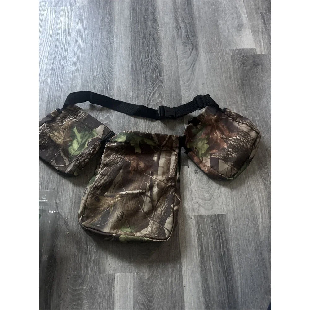 Fieldline Camo Hunting Waist Belt 3 Pouch Game Bag Made in USA Camouflage